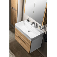 Sapho MEDIENA umývadlová skrinka 77x50, 5x49cm, biela mat/dub natural MD082