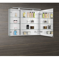Sapho MIRRÓ galerka s LED osvetlením, 90x70x16cm, biela MC090-0030