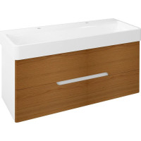 Sapho MEDIENA umývadlová skrinka 117x50, 5x48, 5cm, biela mat/dub natural MD122