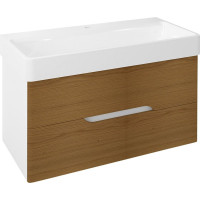 Sapho MEDIENA umývadlová skrinka 96, 5x50, 5x48, 5cm, biela mat/dub natural MD102