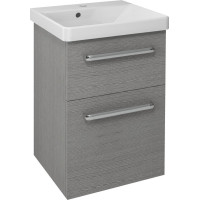Sapho THEIA umývadlová skrinka 46, 4x70x44, 2cm, 2xzásuvka, dub strieborný TH050-1111