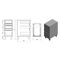 Sapho AVICE 3x zásuvka 30x70, 5x48cm, biela AV062-3030