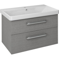 Sapho THEIA umývadlová skrinka 75, 6x50x44, 2cm, 2xzásuvka, dub strieborný TH080-1111