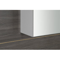 Sapho RIWA galerka s LED osvetlením, 81x70x17cm, biela lesk RIW080-0030