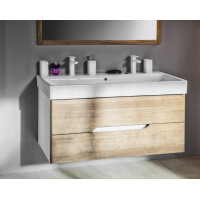 Sapho MEDIENA umývadlová skrinka 117x50, 5x48, 5cm, biela mat/dub graphite MD121