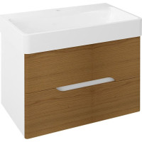 Sapho MEDIENA umývadlová skrinka 77x50, 5x49cm, biela mat/dub natural MD082