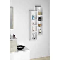 Sapho ESPACE otvorená policová skrinka 20x94x22cm, dub strieborný ESC130-1111