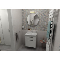 Sapho ELLA umývadlová skrinka 56, 5x65x43cm, 2x zásuvka, biela EL062-3030