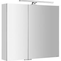 Sapho MIRRÓ galerka s LED osvetlením, 80x70x16cm, biela MC080-0030