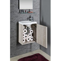 Sapho LATUS X umývadlová skrinka 39, 4x50x22cm, dub Mocca LT110-1212