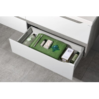 Sapho WAVE dvojumývadlová skrinka 149, 7x50x47, 8cm, biela/dub strieborný WA150-3011