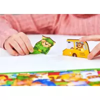 WOODLIKA Drevené puzzle Medvede vo svete povolania 30 dielikov