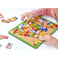 WOODLIKA Drevené puzzle Medvede vo svete povolania 30 dielikov