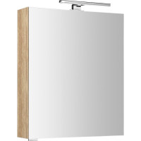 Sapho MIRRÓ galerka s LED osvetlením, 60x70x16cm, ľavá/pravá, dub alabama MC060-0022