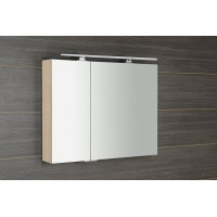 Sapho MIRRÓ galerka s LED osvetlením, 90x70x16cm, brest bardini MC090-0013