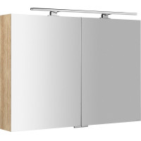 Sapho MIRRÓ galerka s LED osvetlením, 100x70x16cm, dub alabama MC100-0022