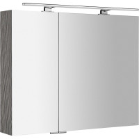 Sapho MIRRÓ galerka s LED osvetlením, 90x70x16cm, dub strieborný MC090-0011