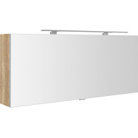 Sapho CLOE galerka s LED osvetlením 120x50x18cm, dub alabama CE120-0022