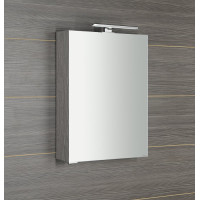 Sapho MIRRÓ galerka s LED osvetlením, 50x70x16cm, ľavá/pravá, dub strieborný MC050-0011