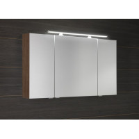 Sapho MIRRÓ galerka s LED osvetlením, 3x dvierka, 120x70x16cm, borovica rustik MC121-0016