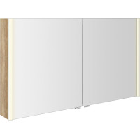 Sapho ALIX galerka s LED osvetlením, 2x dvierka, 126x70x17,5cm, dub alabama AX126-0022