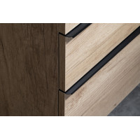 Sapho SITIA dvojumývadlová skrinka 116x50x44, 2cm, 4xzásuvka, dub alabama SI120-2222