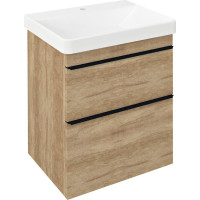 Sapho SITIA umývadlová skrinka 56, 4x70x44, 2cm, 2xzásuvka, dub alabama SI060-2222