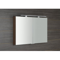 Sapho MIRRÓ galerka s LED osvetlením, 100x70x16cm, borovica rustik MC100-0016