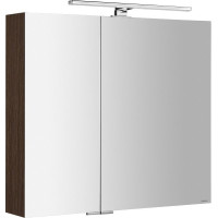 Sapho MIRRÓ galerka s LED osvetlením, 80x70x16cm, borovica rustik MC080-0016