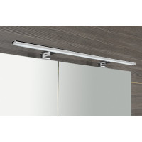 Sapho MIRRÓ galerka s LED osvetlením, 90x70x16cm, dub strieborný MC090-0011