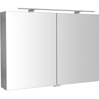 Sapho RIWA galerka s LED osvetlením, 101x70x17cm, dub strieborný RIW100-0011