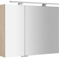 Sapho MIRRÓ galerka s LED osvetlením, 90x70x16cm, brest bardini MC090-0013