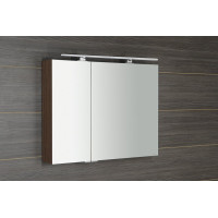 Sapho MIRRÓ galerka s LED osvetlením, 90x70x16cm, borovica rustik MC090-0016