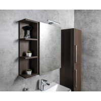 Sapho RIWA galerka s LED osvetlením, 50x70x17cm, dub strieborný RIW050-0011