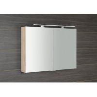 Sapho MIRRÓ galerka s LED osvetlením, 100x70x16cm, brest bardini MC100-0013