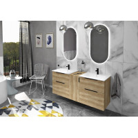 Sapho CIRASA umývadlová skrinka 59, 2x64x46cm, dub Alabama CR601-2222