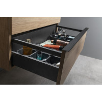 Sapho SITIA dvojumývadlová skrinka 116x50x44, 2cm, 4xzásuvka, dub strieborný SI120-1111