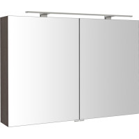 Sapho RIWA galerka s LED osvetlením, 101x70x17cm, borovica rustik RIW100-0016