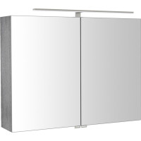 Sapho RIWA galerka s LED osvetlením, 81x70x17cm, dub strieborný RIW080-0011