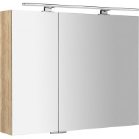 Sapho MIRRÓ galerka s LED osvetlením, 90x70x16cm, dub alabama MC090-0022
