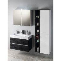 Sapho RIWA galerka s LED osvetlením, 81x70x17cm, borovica rustik RIW080-0016