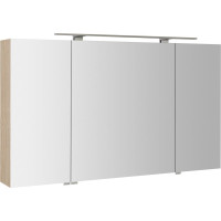 Sapho MIRRÓ galerka s LED osvetlením, 3x dvierka, 120x70x16cm, brest bardini MC121-0013