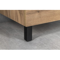 Aqualine Výškovo nastaviteľná nožička výška 100-110mm, čierna mat 0776R-B