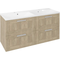 Sapho AMIA dvojumývadlová skrinka 119x60x45cm, dub Texas AM120-2020