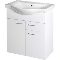 Aqualine KERAMIA FRESH umývadlová skrinka, 1 zásuvka, 60, 6x74x34cm, biela 50064A
