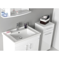 Aqualine VEGA skrinka spodná s košom 40x78x31cm, biela VG078