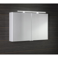 Sapho LUCIE galerka s LED osvetlením, 106x70x17cm, biela LU105-0030