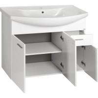Aqualine ZOJA umývadlová skrinka 93x74x34cm, biela 51094A