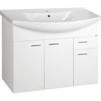 Aqualine ZOJA umývadlová skrinka 93x74x34cm, biela 51094A
