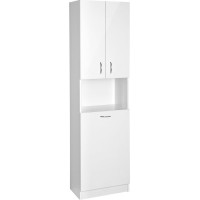 Aqualine SIMPLEX ECO vysoká skrinka s košom 50x180x30cm SIME510
